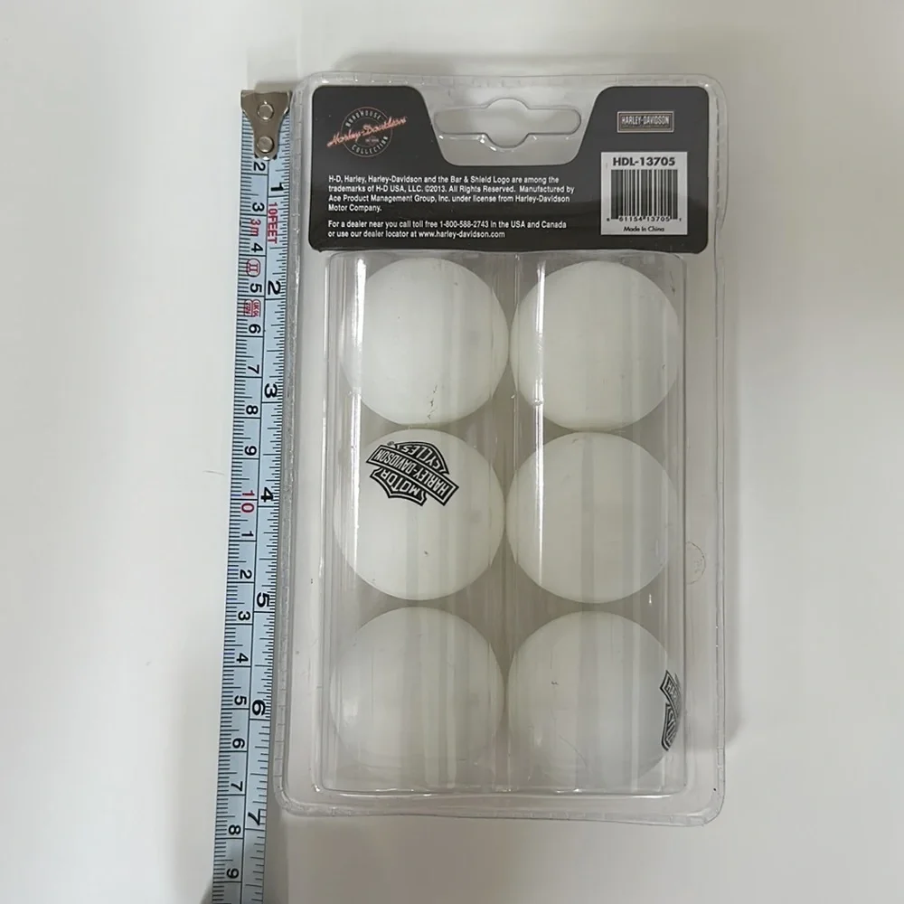 Harley-Davidson Table Tennis ping Pong 6 Ball Set - HDL-13705